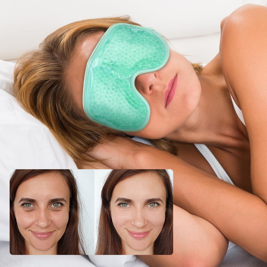 Hot and Cold Gel Eye Mask | Reduce Puffiness, Relieve Tension & Sleep Better