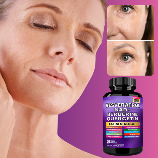 Resveratrol + Berberine + Quercetin | Support Healthy Aging & Lasting Energy