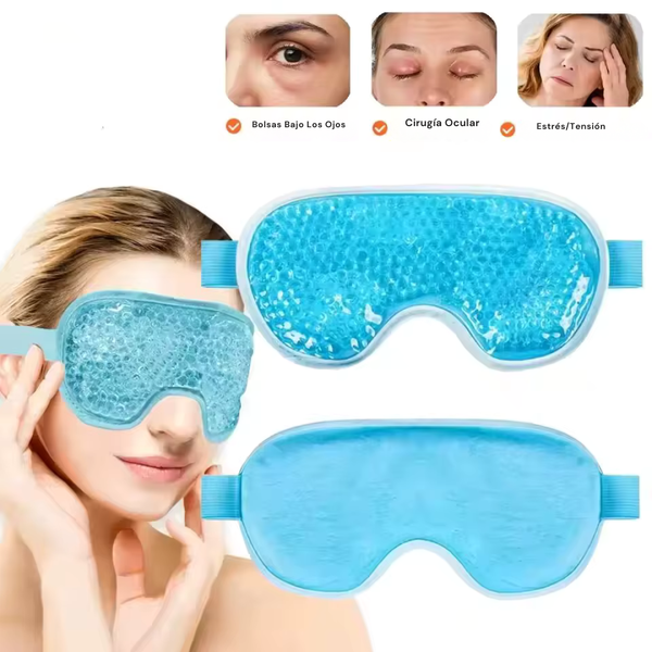 Mascarilla de Gel para Ojos Caliente y Fría Reduce la Hinchazón, Alivia la Tensión y Mejora el Sueño